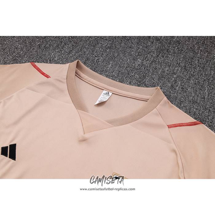 Chandal del Sao Paulo 2023-2024 Manga Corta Amarillo - Pantalon Corto